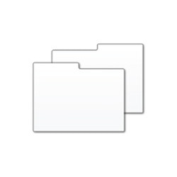 Photo Box Divider Card - White Poly